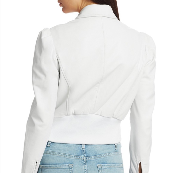 Lamarque White Leather Jacket - Picture 14 of 15